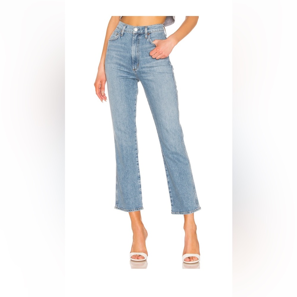 Agolde Pinch Waist High Rise Kick in Divide